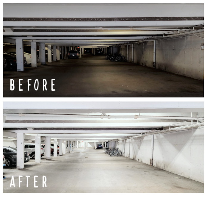 basement-parking-area-fluorescent-light